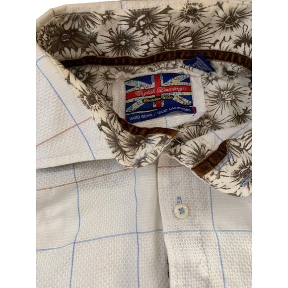 Christopher Wicks English Laundry Button Up Shirt Snap Button Cuff XXL READ - Picture 2 of 16